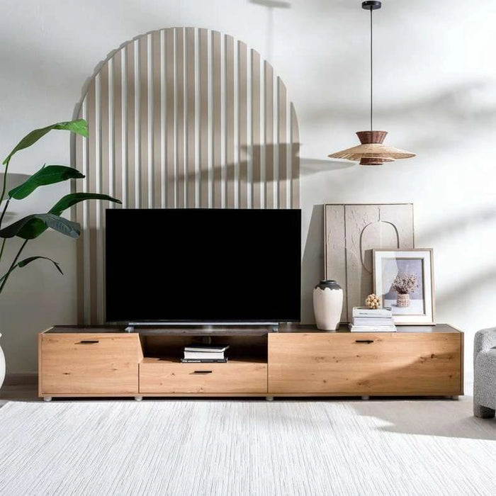 Sarawak Tv Unit Upto 80 Inches - Natural Grey