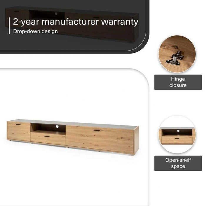 Sarawak Tv Unit Upto 80 Inches - Natural Grey