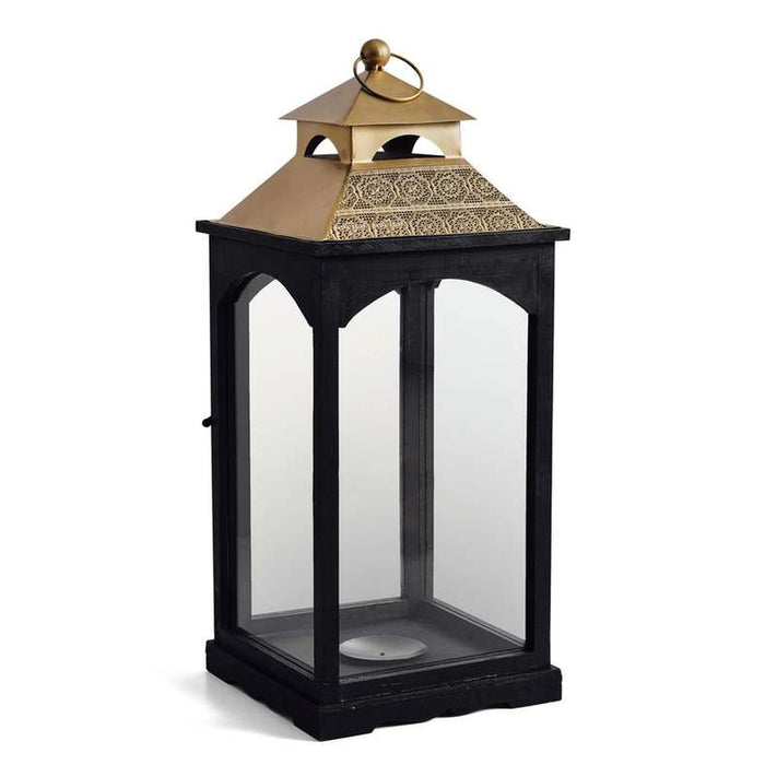 Sareyo Wooden Lantern 27X27X64.5Cm - Black