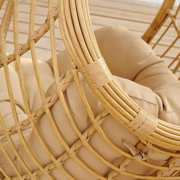 Sarra Garden Hanging Cage Swing - Natural