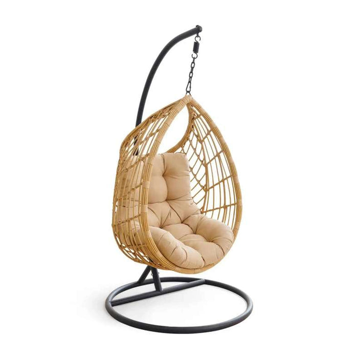 Sarra Garden Hanging Cage Swing - Natural