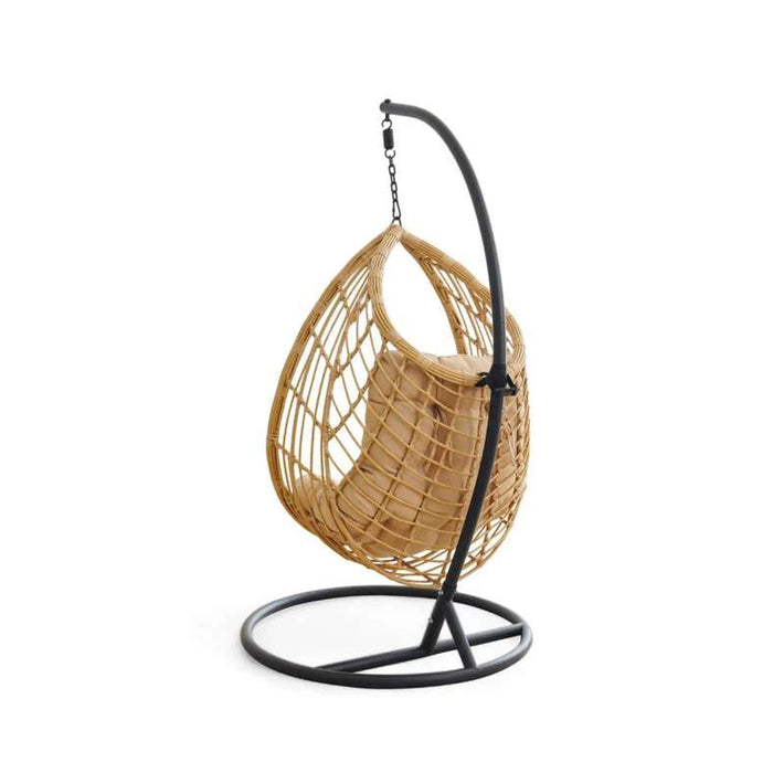 Sarra Garden Hanging Cage Swing - Natural