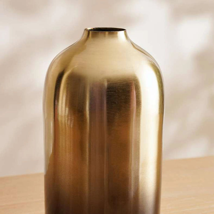 Sauve Metal Bottle Vase 11X11X21Cm - Black