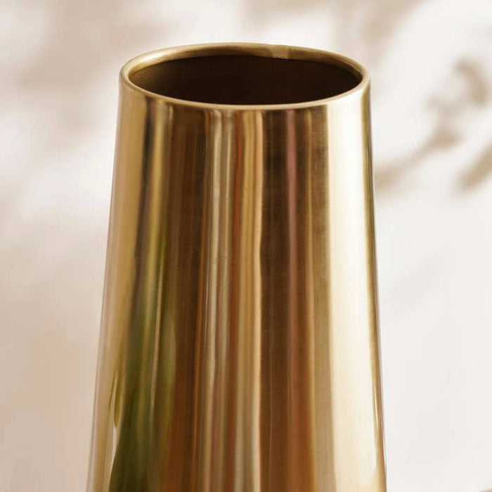 Sauve Metal Decor Vase 19X19X50.16Cm - Black