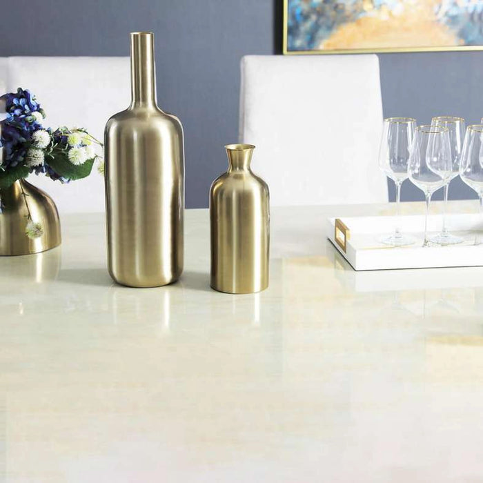 Sauve Tall Neck Bottle Vase 11X11X27Cm-Gold