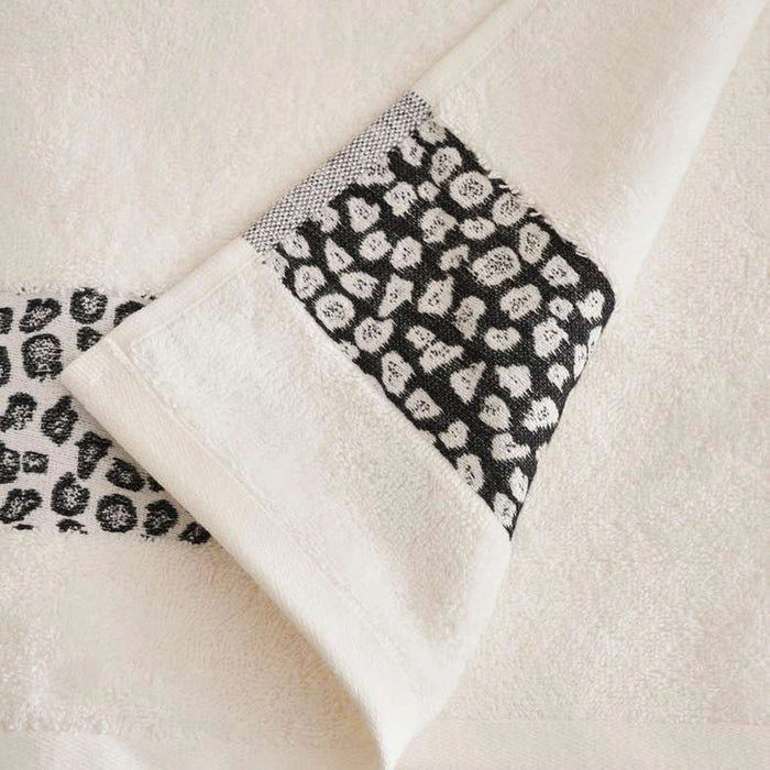 Savanna Border Jq Hand Towel 50X90Cm-Black