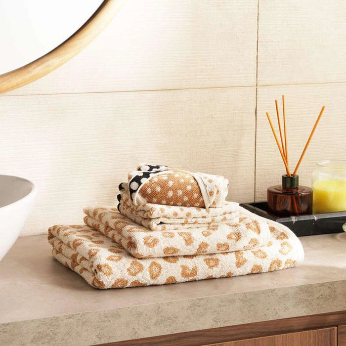 Savanna Dot 4Piece Finger Tip Towel 30X30Cm-Beige