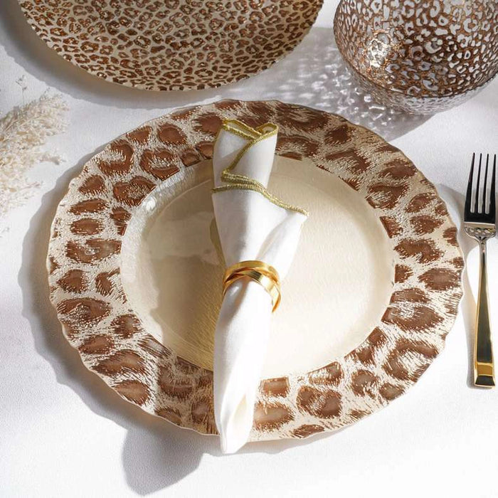 Savanna Glass Charger Plate Dia32X1.5Cm -Brown