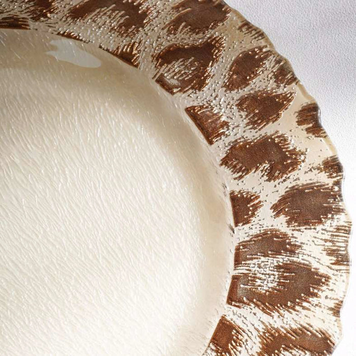 Savanna Glass Charger Plate Dia32X1.5Cm -Brown