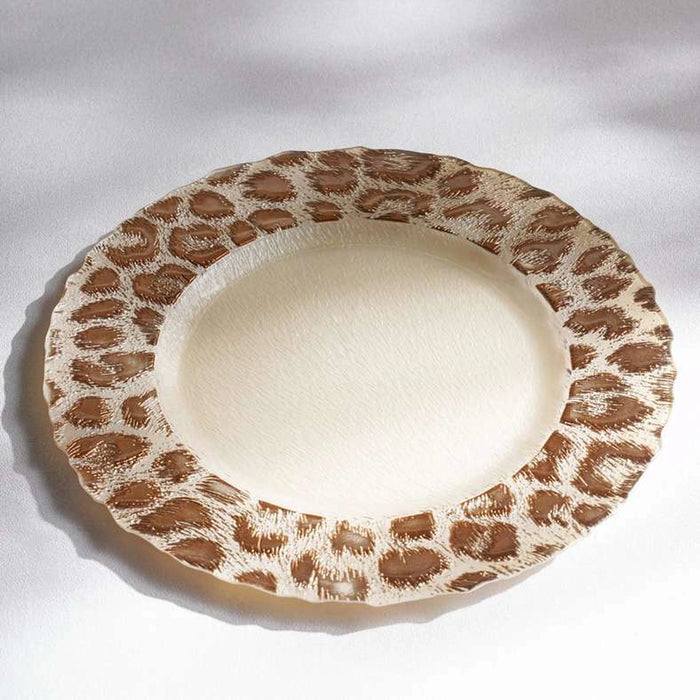 Savanna Glass Charger Plate Dia32X1.5Cm -Brown