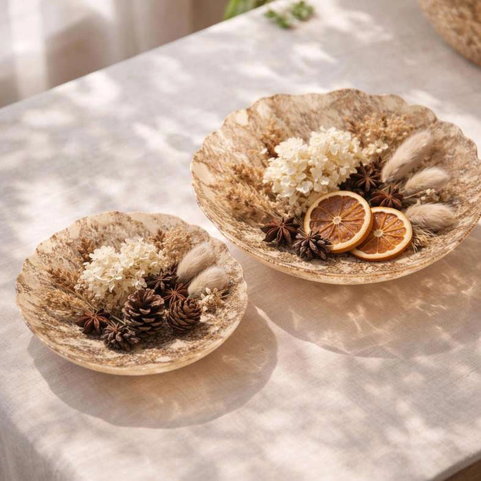 Savanna Glass Decor Plate Dia40X6Cm -Brown