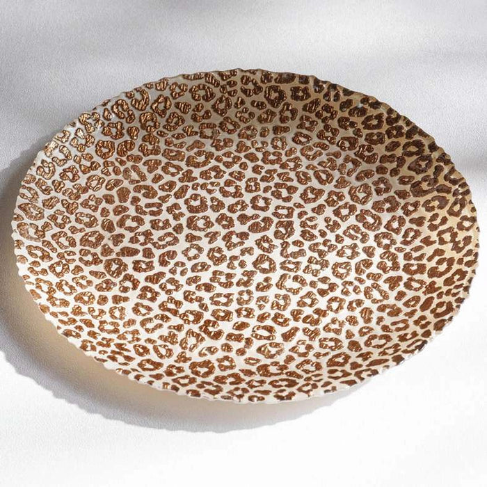 Savanna Glass Serving Platter Dia28X2Cm -Brown