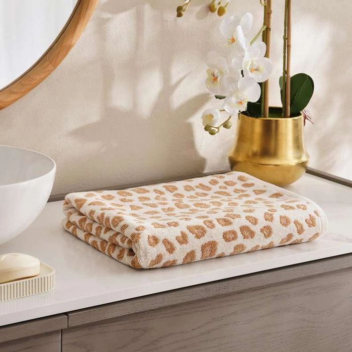 Savanna Jq Bath Sheet 90X150Cm-Brown