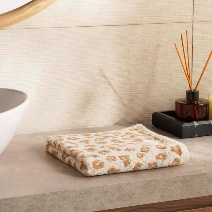Savanna Jq Hand Towel 50X90Cm-Brown