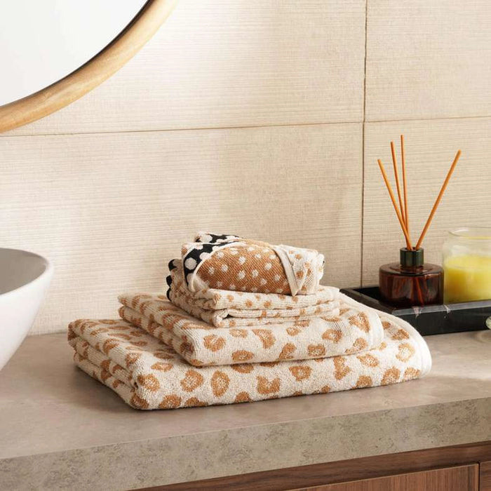 Savanna Jq Hand Towel 50X90Cm-Brown