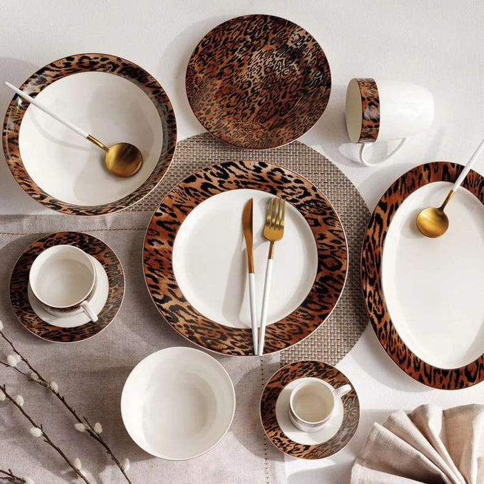 Savanna New Bone China Cereal Bowl Dia14Cm -Warm Gold & Black