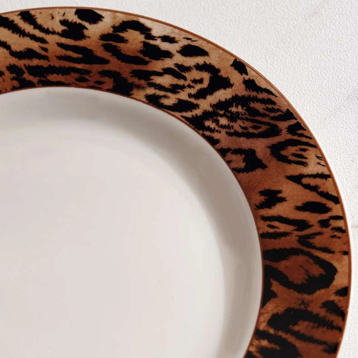 Savanna New Bone China Dinner Plate Dia26.6Cm -Warm Gold & Black