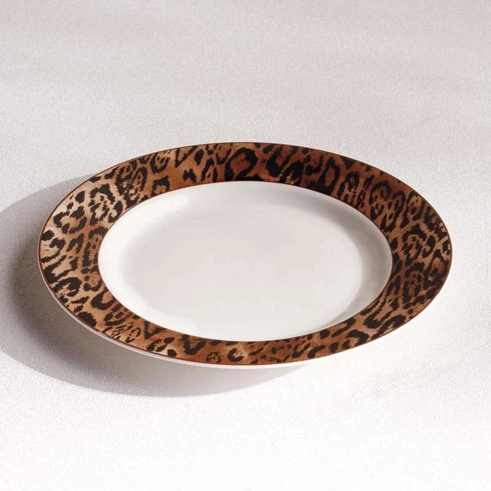 Savanna New Bone China Dinner Plate Dia26.6Cm -Warm Gold & Black