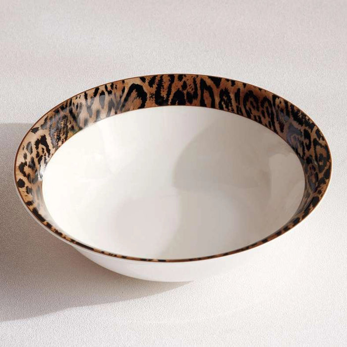 Savanna New Bone China Salad Bowl Dia22X8Cm -Warm Gold & Black