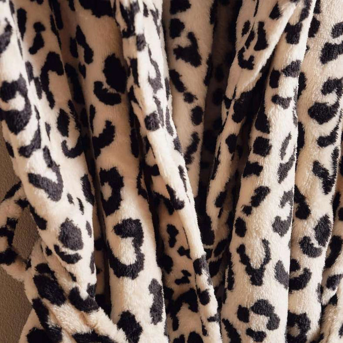 Savanna Printed Robe Large - Black