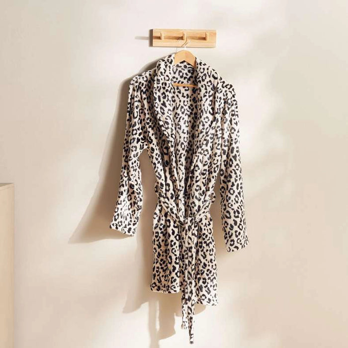 Savanna Printed Robe Large - Black