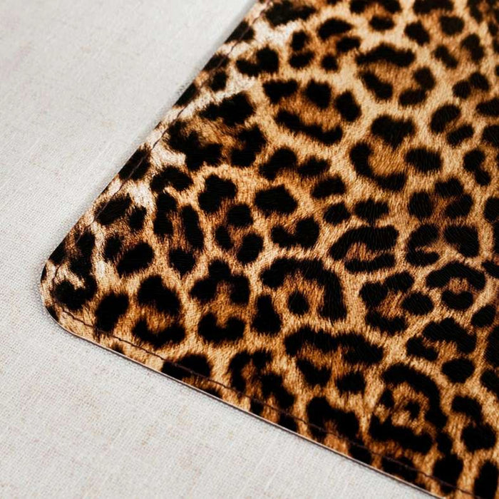 Savanna Spot 4Piece Faux Leather Placemat Set 30X45Cm - Brown