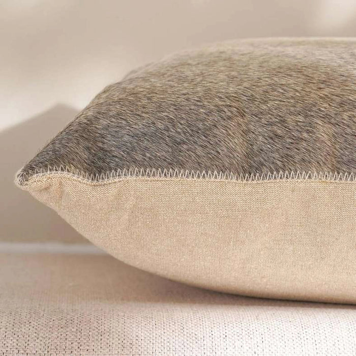 Savanna Spot Hairon Filled Cushion 50X50Cm- Grey