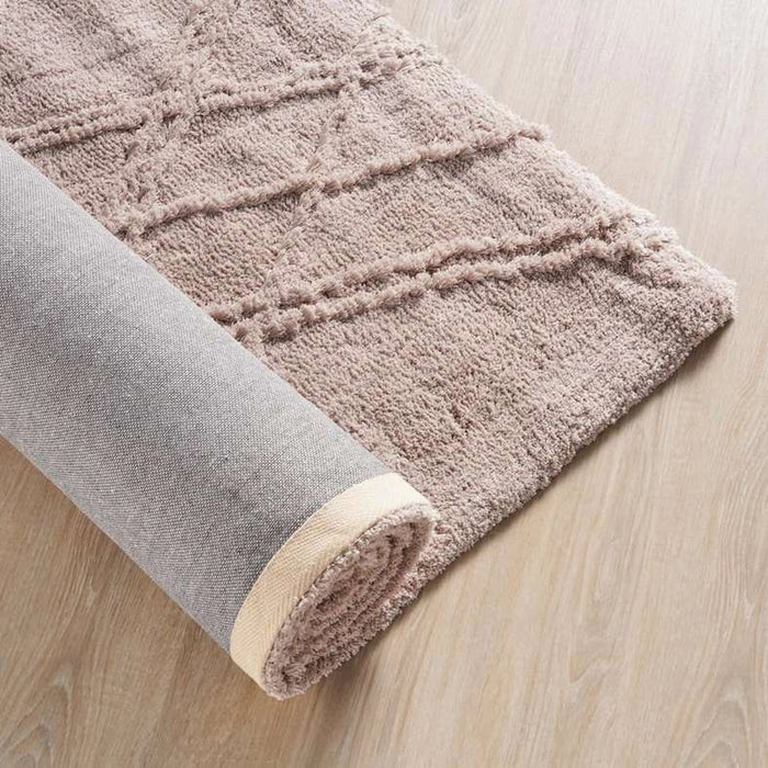 Savannah Modern Tufted Velvet Touch Rug 160X230Cm - Taupe