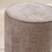 Savannah Polyester Chenile Pouf 38Cm - Taupe Pan Home