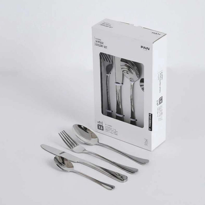 Savina 24-Piece Cutlery Set -Chrome