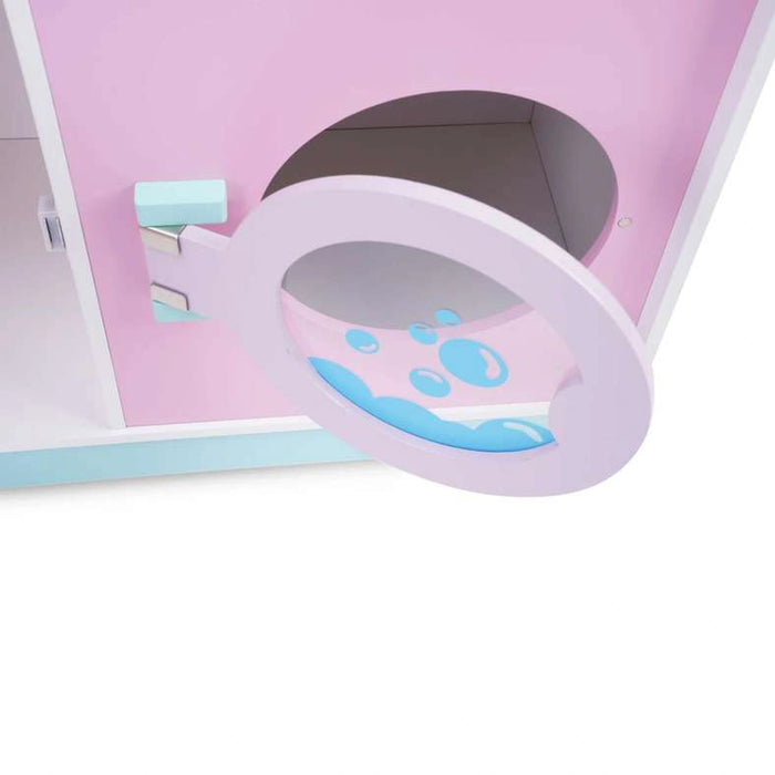 Scarlet Kids Wooden Kitchen Set With Refrigerator 101X30X101Cm - Pink
