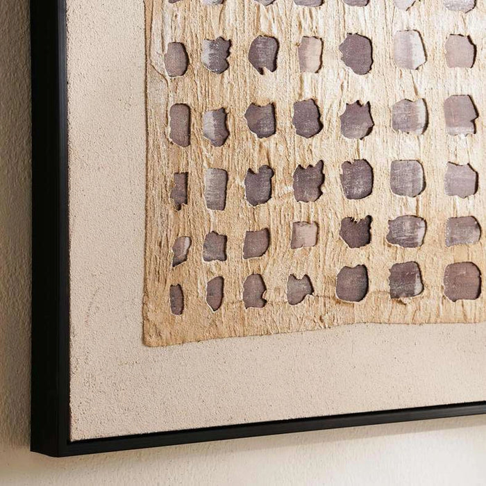 Scatter Hand Painted Framed Canvas Wall Art 90X5X120Cm - Brown