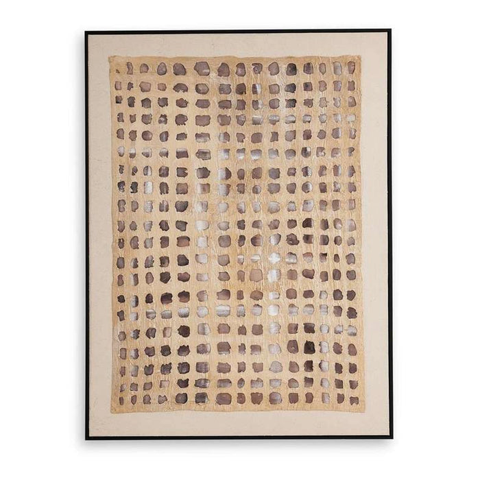 Scatter Hand Painted Framed Canvas Wall Art 90X5X120Cm - Brown
