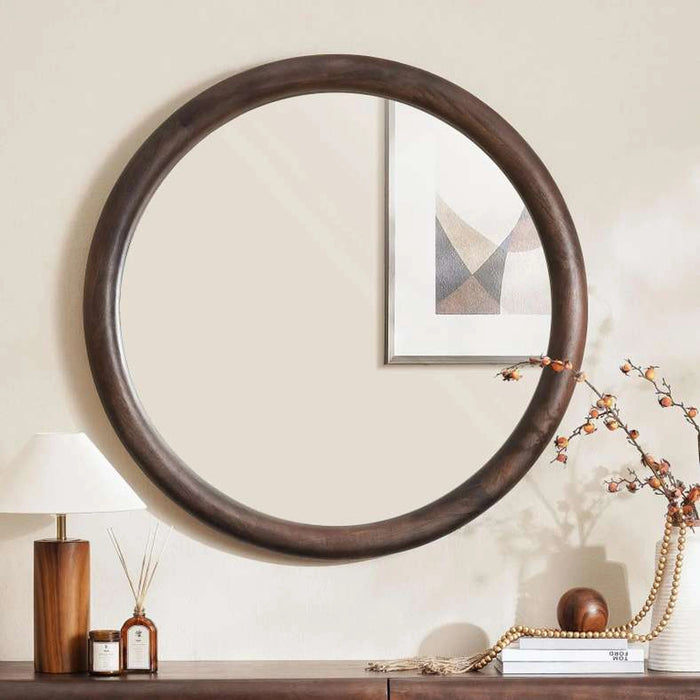 Scepter Round Dresser Mirror - Brown