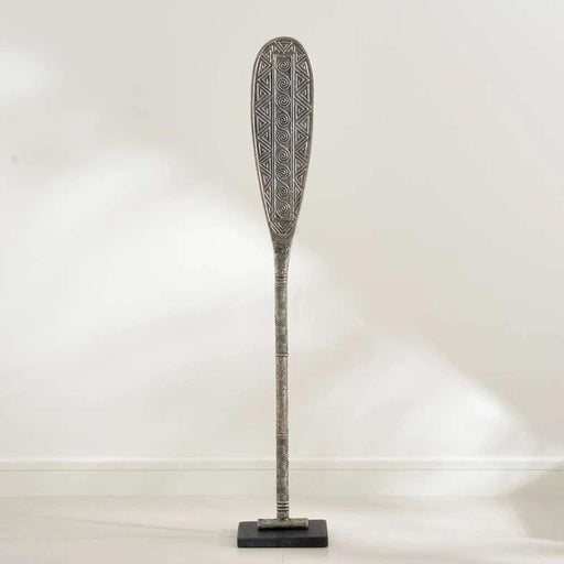 Scott Metal Decor Floor Sculpture 22X16.5X122.5Cm - Antique Nickel PAN HOME