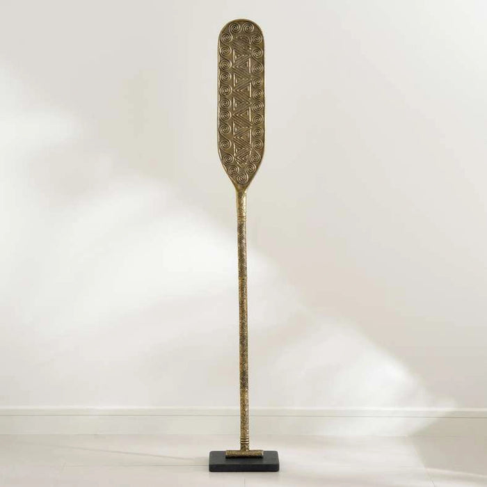 Scott Metal Decor Floor Sculpture 23X17.5X148Cm - Antique Brass