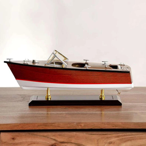 Sea Phantom Wooden Boat Decor 35X12.5X14Cm - Brown PAN HOME