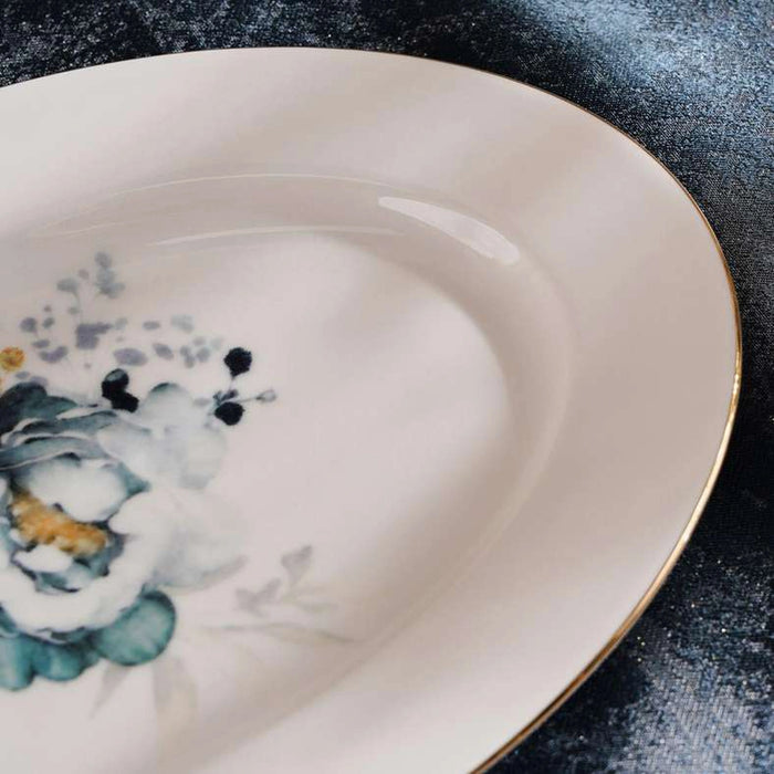 Seda Porcelain Oval Platter Dia30Cm -White