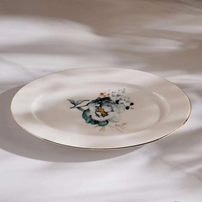 Seda Porcelain Oval Platter Dia30Cm -White