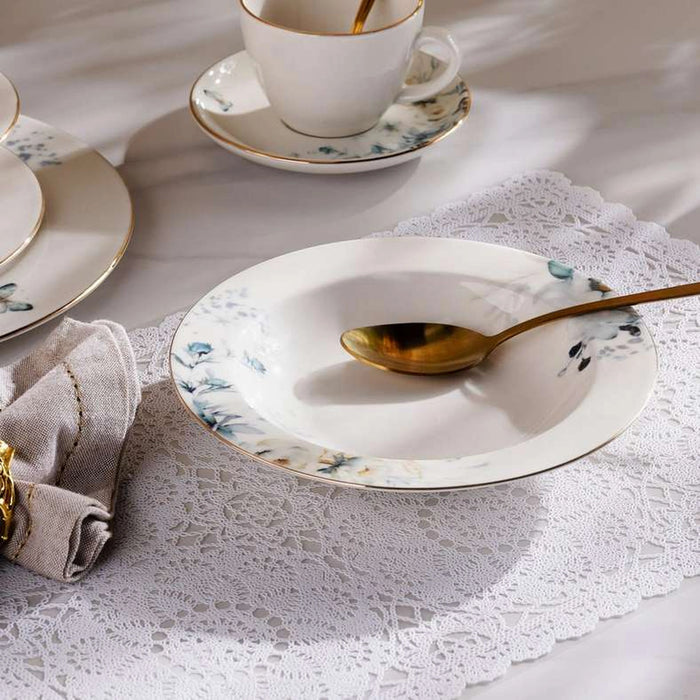Seda Porcelain Soup Plate Dia21Cm -White