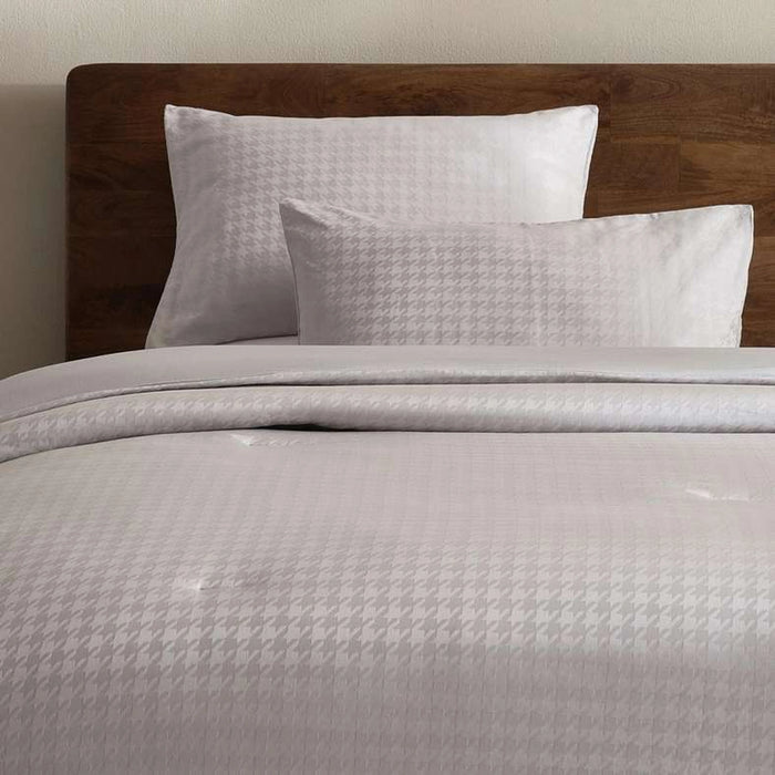 Sefina 3-Piece 400Tc Cotton Jacquard Queen Comforter Set 200X240Cm - Grey