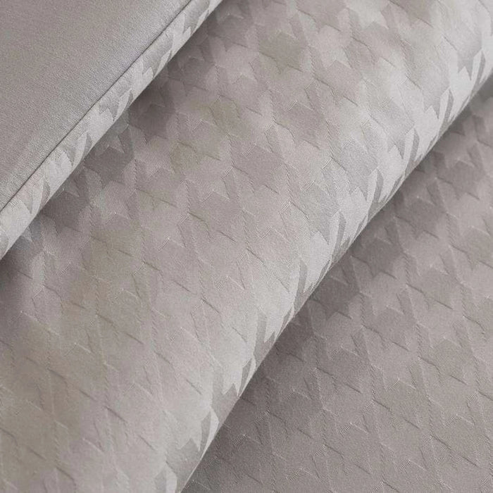 Sefina 3-Piece 400Tc Cotton Jacquard Queen Comforter Set 200X240Cm - Grey