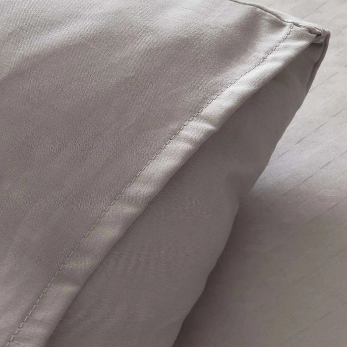 Sefina 3-Piece 400Tc Cotton Jacquard Queen Comforter Set 200X240Cm - Grey