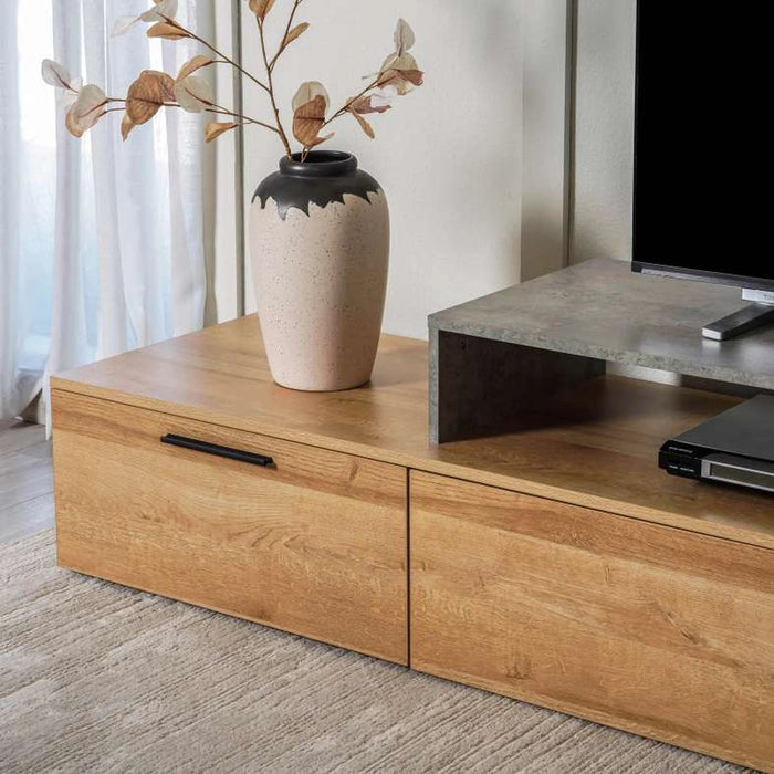 Selangor Tv Unit Upto 80 Inches - Natural Grey