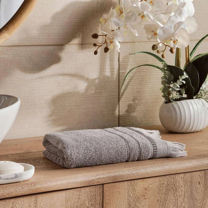 Selena Turkishlux 520 Gsm Hand Towel 50X90 Cm - Grey