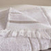 Selena Turkishlux 520 Gsm Hand Towel - White Pan Home