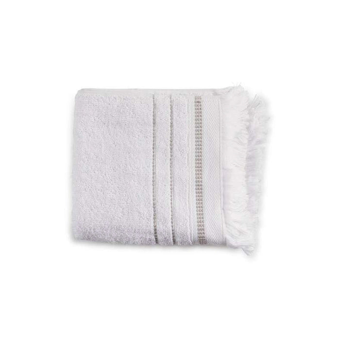 Selena Turkishlux 520 Gsm Hand Towel - White Pan Home
