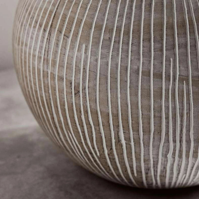 Selina Stoneware Vase With Tall Neck 31.1X31.1X50Cm - Brown