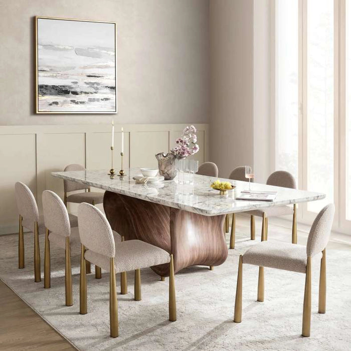 Senenea 8 Seater Dining Table - Grey Walnut