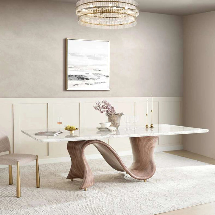 Senenea 8 Seater Dining Table - Grey Walnut